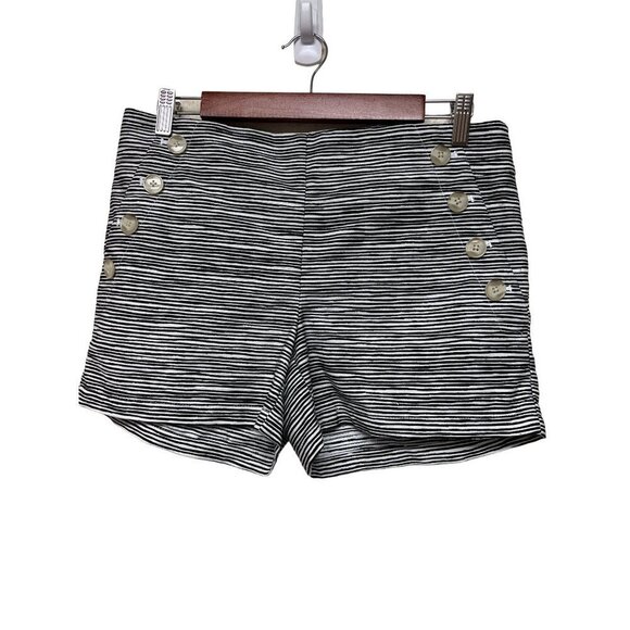 Ann Taylor Loft Pants - Ann Taylor Loft The Riviera Short Button Detail Blue Stripe Shorts Women's 2